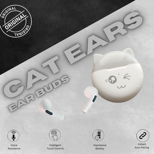 SMS-T16B Cute Cat Ears Wireless Earbuds